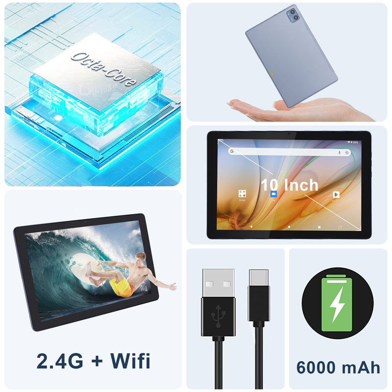 C Idea Образовательный планшет для студентов Android 12 Tablet 10 дюймов с Google Play 64GB ROM 3GB RAM 128GB