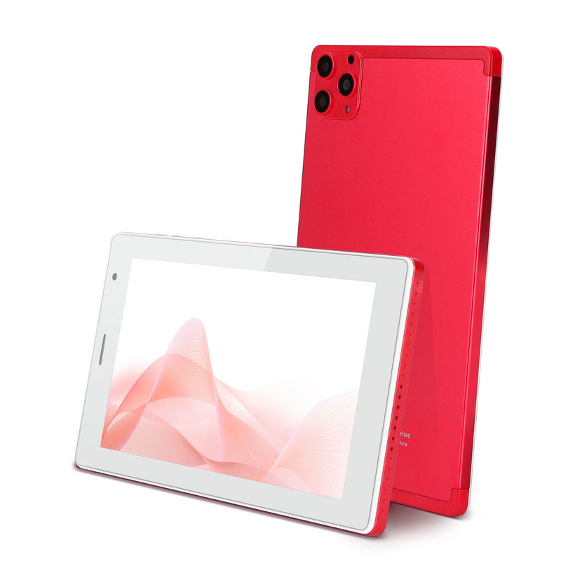 C идея 7 дюймовый планшетный ПК с 8 ГБ оперативной памяти 512 ГБ ROM Quad Core Processor Dual Camera WiFi/BT для подростков с корпусом CM513 (красный)