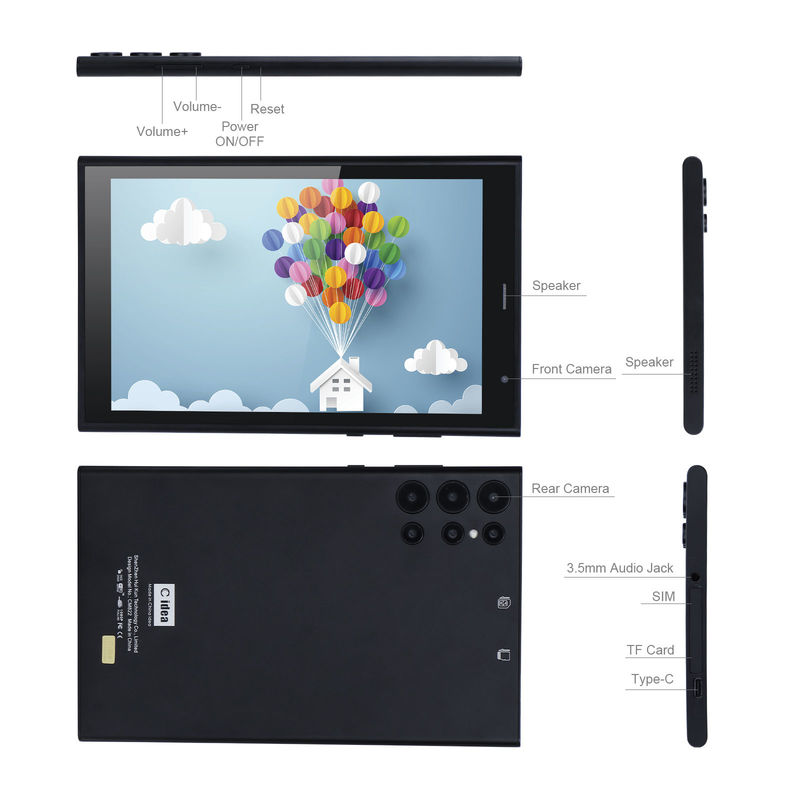 C Idea 8 дюймовый Android планшетный ПК 8 ГБ оперативной памяти 512 ГБ ROM Quad Core 800*1280 HD планшеты с WIFI/SIM картой CM822 (черный)