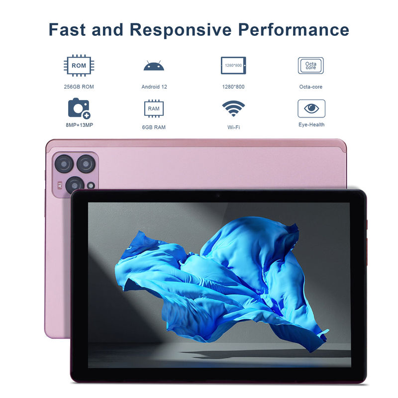 C Idea 10 дюймовый Android 12 Tablet 8 ГБ оперативной памяти 256 ГБ ROM Модель CM8000PLUS Розовый