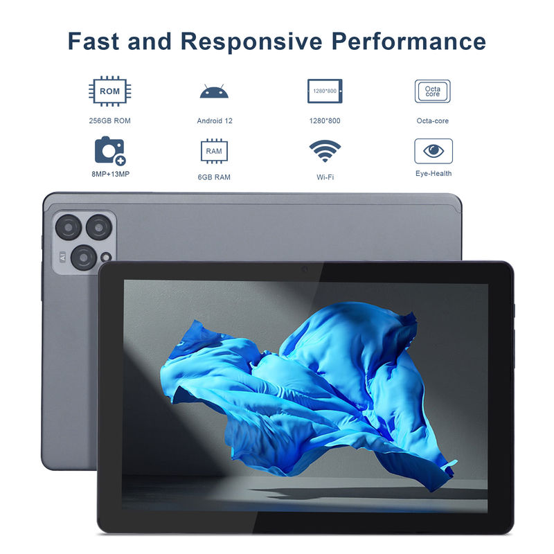 C Idea 10 дюймовый Android 12 Tablet 8 ГБ оперативной памяти 256 ГБ ROM Модель CM8000PLUS Серый