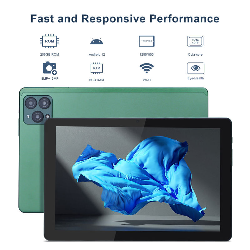 C Idea 10 дюймовый Android 12 Tablet 8 ГБ оперативной памяти 256 ГБ ROM Модель CM8000PLUS Зеленый
