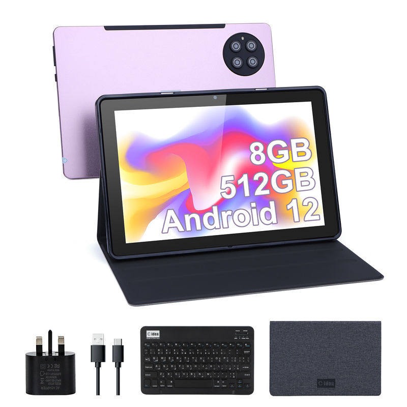 C Idea 9,7 дюйма Android 12 Tablet 8 ГБ оперативной памяти 512 ГБ ROM Модель CM7800 Розовый