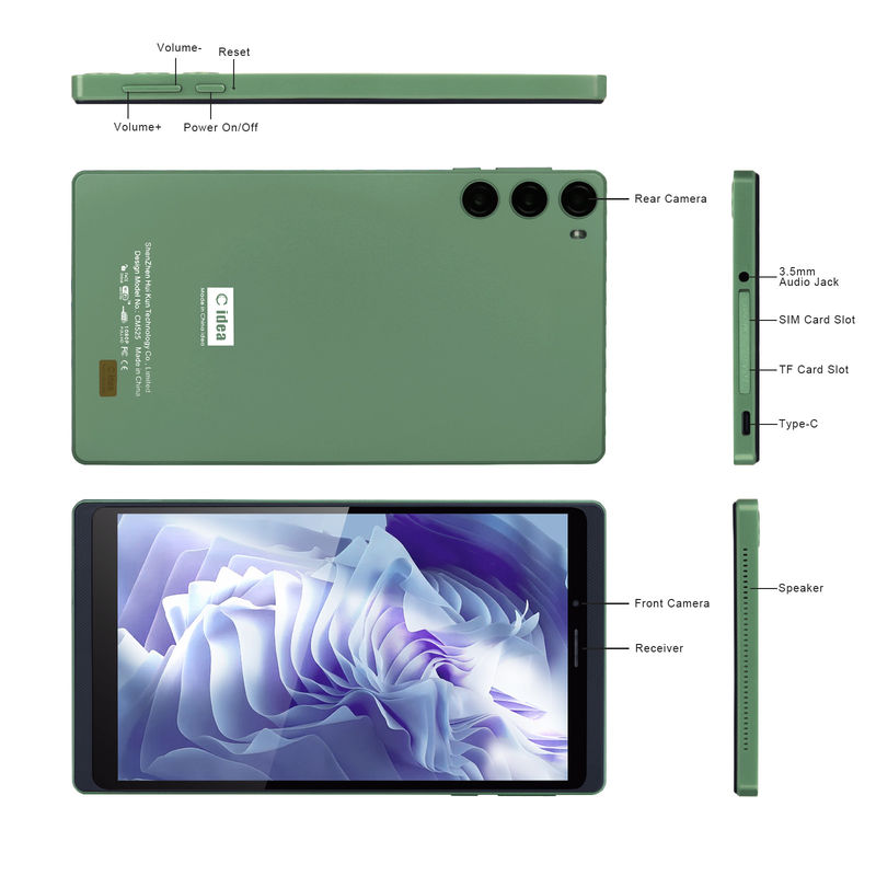 C Idea 7 дюймовый планшет с сенсорным экраном с SIM-картой для студентов CM525 зеленый