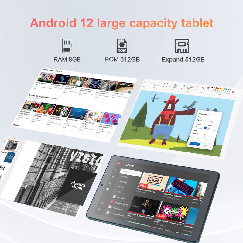 C идея 9 дюймовый планшет Android 12 8 ГБ оперативной памяти 512 ГБ ROM 5MP + 8MP Dual Camera WIFI планшет с SIM-картой CM915 (зеленый)