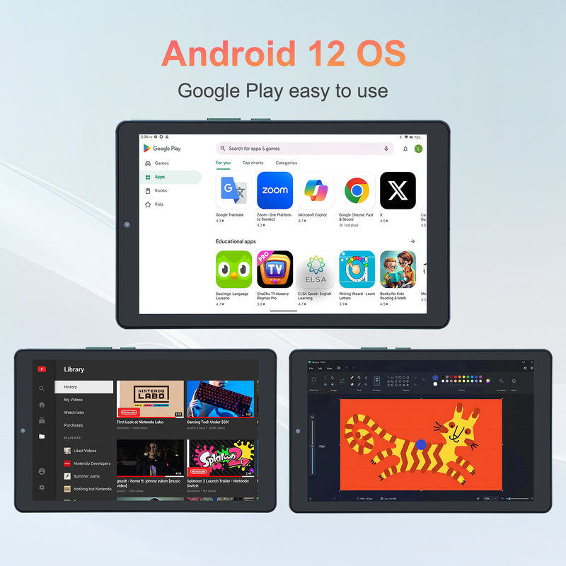 C идея 9 дюймовый планшет Android 12 8 ГБ оперативной памяти 512 ГБ ROM 5MP + 8MP Dual Camera WIFI планшет с SIM-картой CM915 (зеленый)