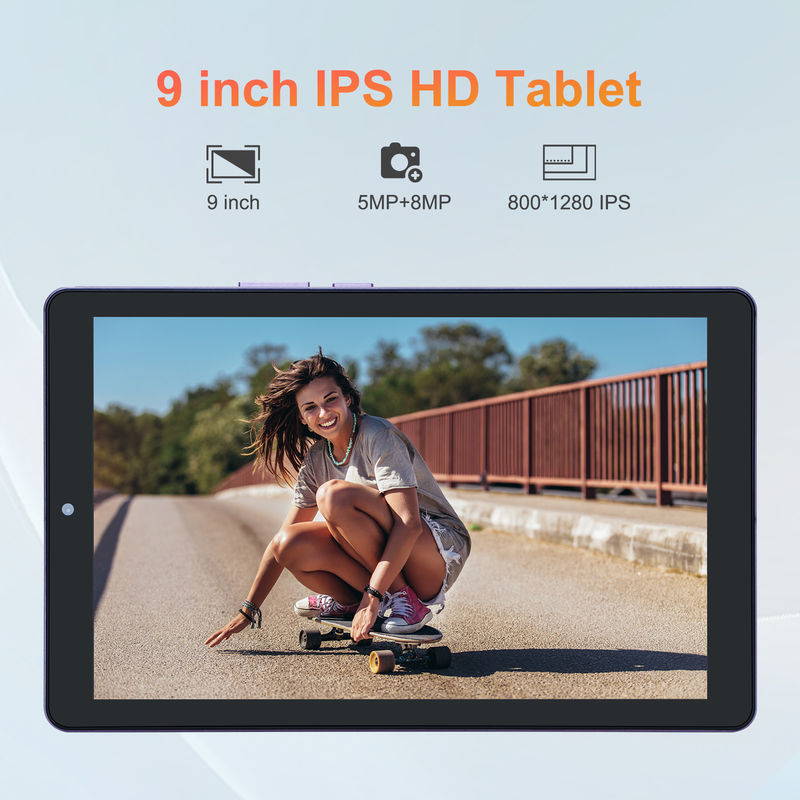 C Idea 9 дюймовый Android 12 Tablet 8 ГБ оперативной памяти 512 ГБ ROM 5MP+8MP Dual Camera WIFI Tablet с SIM-картой CM915 (фиолетовый)