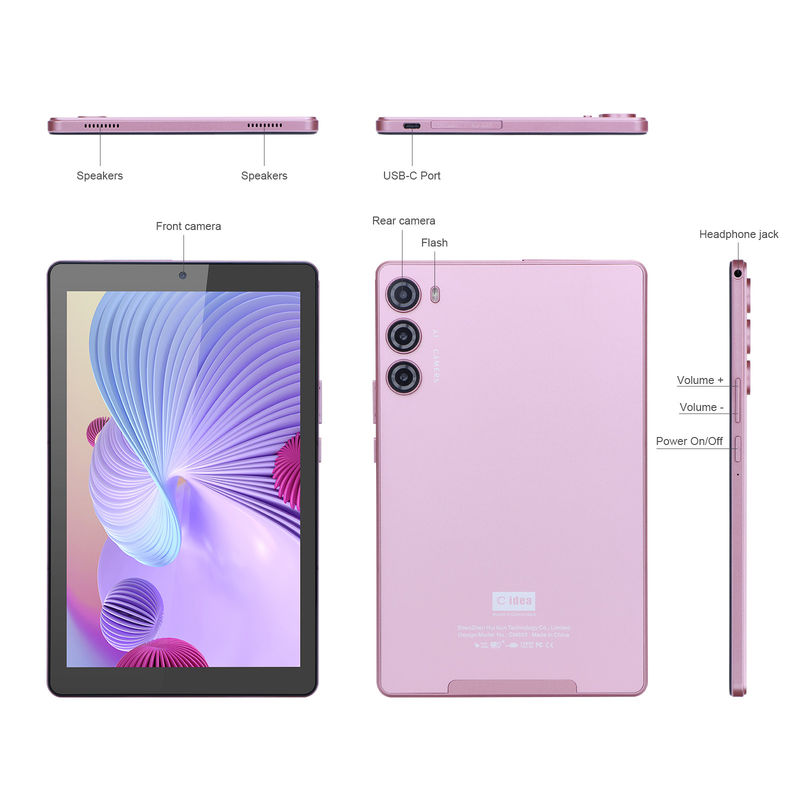 C идея 9 дюймовый планшетный ПК WIFI 2.4G/5G 800x1280 IPS Screen Android Tablet Поддержка звонков с двойной камерой ((Розовый)