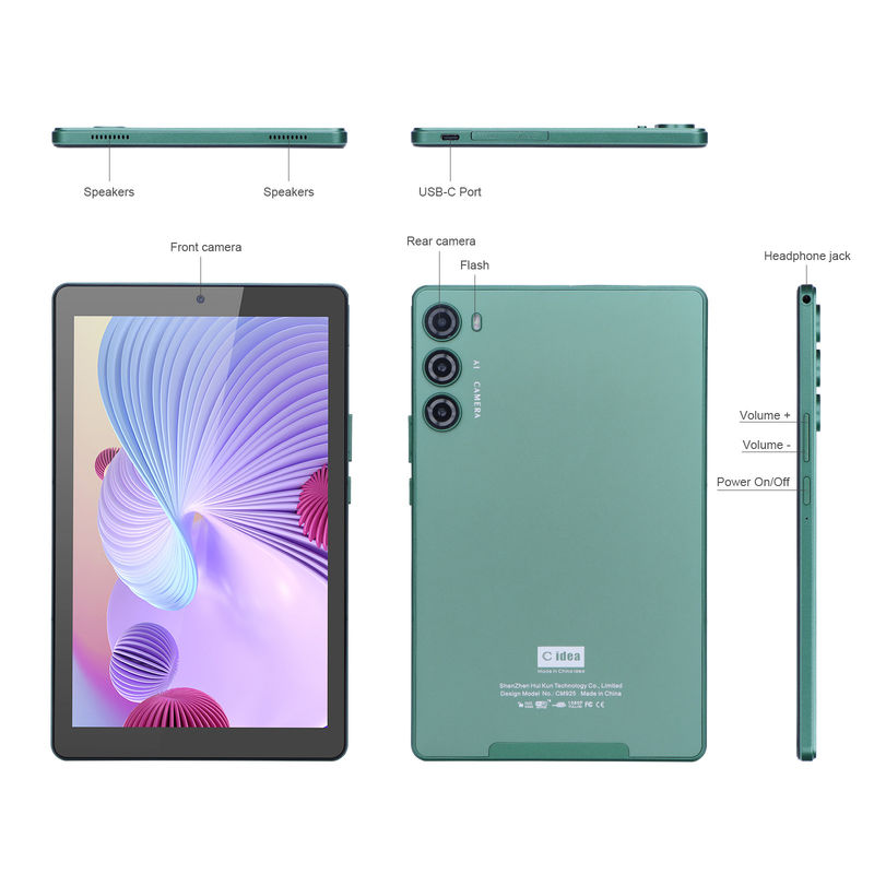 C идея 9 дюймовый планшетный ПК WIFI 2.4G/5G 800x1280 IPS Screen Android планшетный телефон поддержка звонков с двойной камерой ((зеленый)
