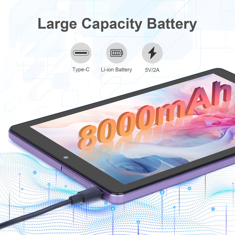 C идея 9 дюймовый планшетный ПК WIFI 2.4G/5G 800x1280 IPS Screen Android Tablet Поддержка телефонных звонков с двойной камерой ((фиолетовый)