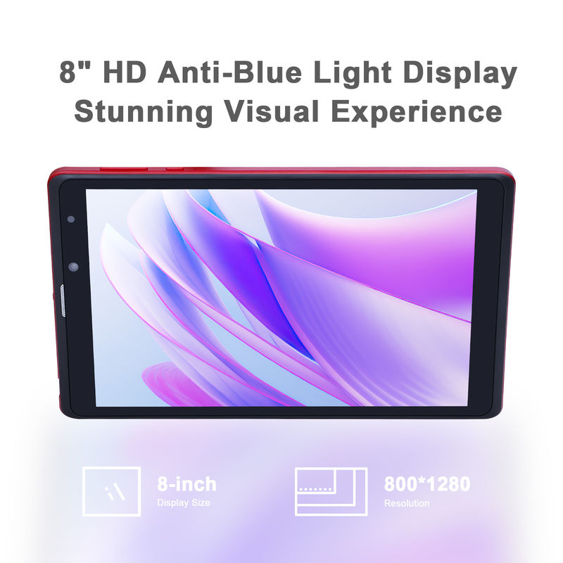 C Idea 8 дюймовый Android Tablet Pc Производитель с Android 12 Quad Core 8GB+512GB Хранение IPS HD Дисплей CM835 ((красный)