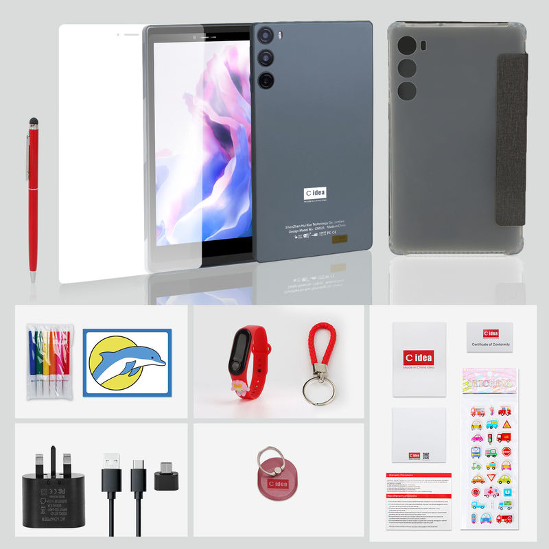 C Idea School Tablet 512GB Android 12 с поддержкой SIM Смарт планшетный ПК CM525 Серый
