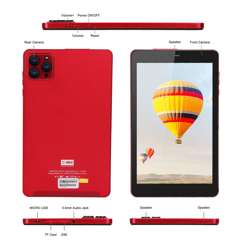 C идея 1280x800 IPS 8 дюймовый Android планшет HD сенсорный экран GPS Wi-Fi двойная камера 8000mAh батарея CM813-красный