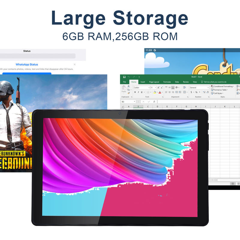 C идея 800x1280 IPS 10 дюймовый планшетный ПК с корпусом 256GB ROM Quad Core Dual 5MP+8MP Камера HD IPS Дисплей CM7000 Черный