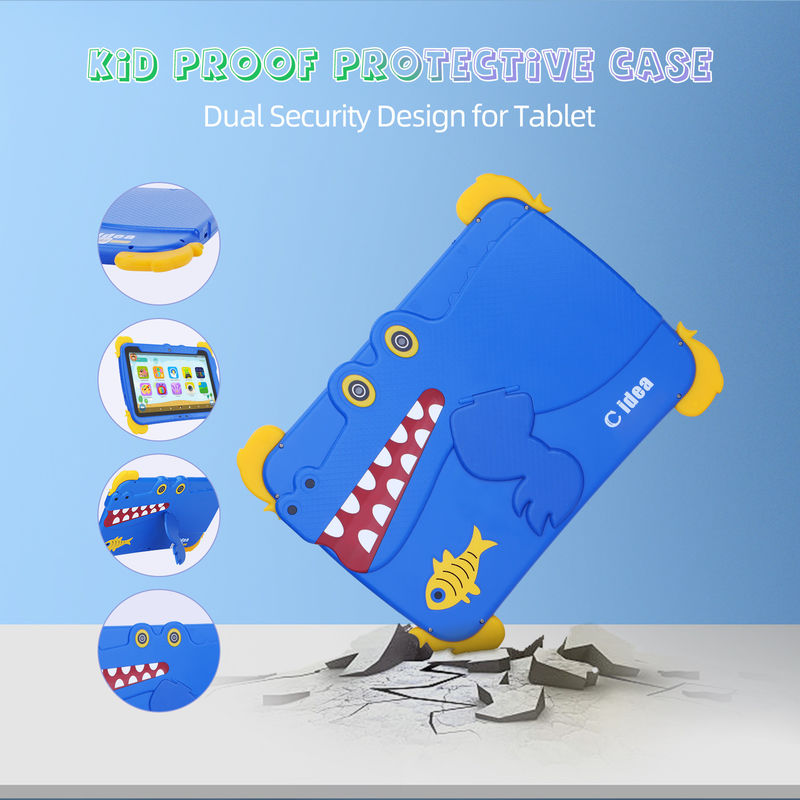 C Idea Kids Tab 10,1 дюйма Android 12 Tablet для детей 4 ГБ оперативной памяти 64 ГБ ROM Защита глаз Сенсорный экран P1150