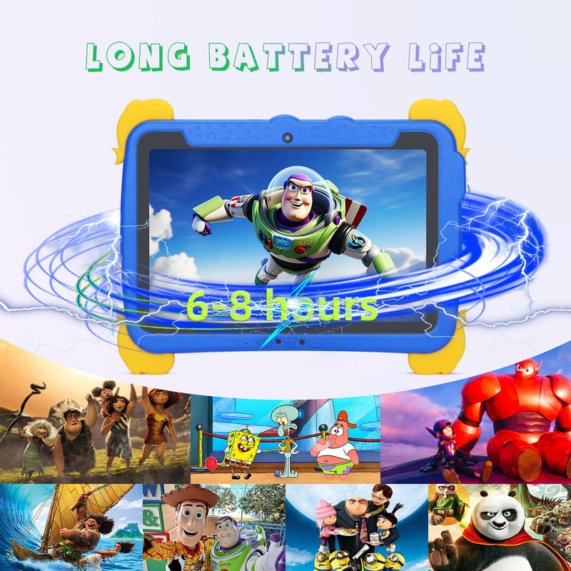 C Idea Kids Tab 10,1 дюйма Android 12 Tablet для детей 4 ГБ оперативной памяти 64 ГБ ROM Защита глаз Сенсорный экран P1150