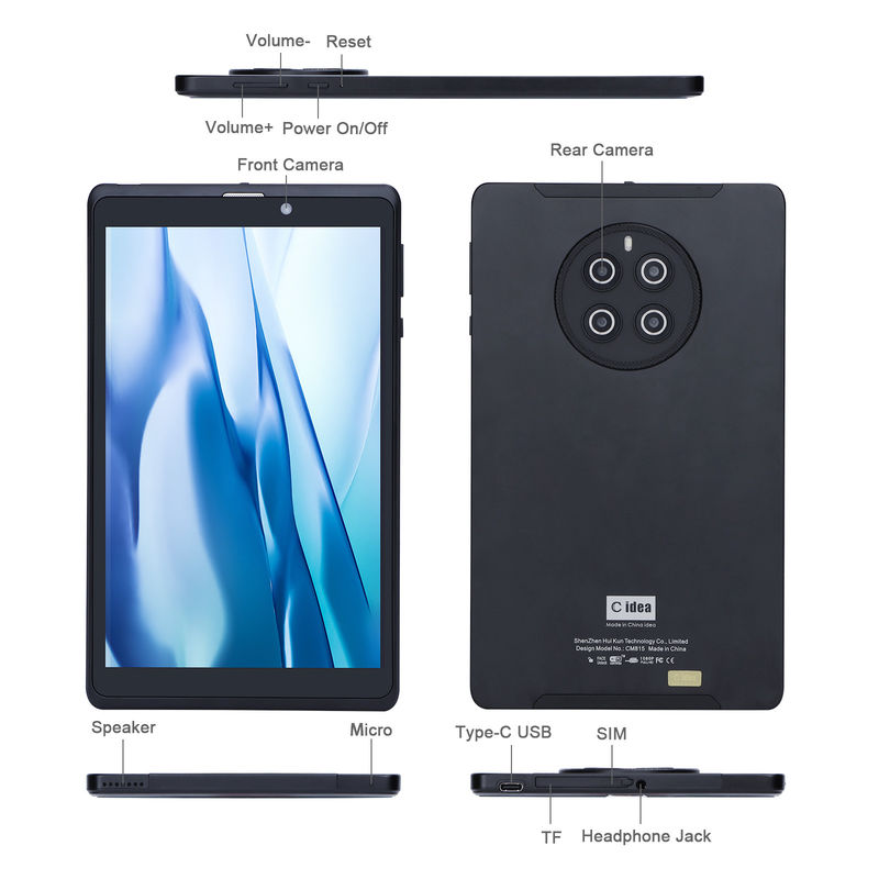 C Idea Android планшет с 800 * 1280 IPS дисплеем длительный срок службы батареи 8 дюймовый планшетный ПК CM815