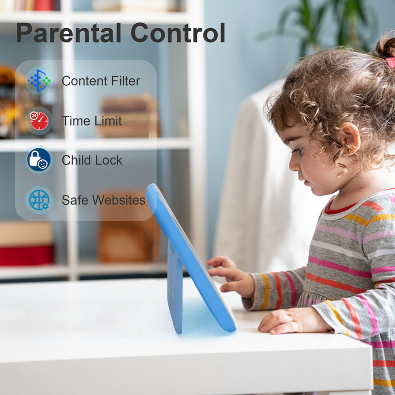 C идея Учебный планшет Kidspad 7 дюймов с детским корпусом 4GB + 64GB Quad Core 600 X 1024 IPS CM80 Синий