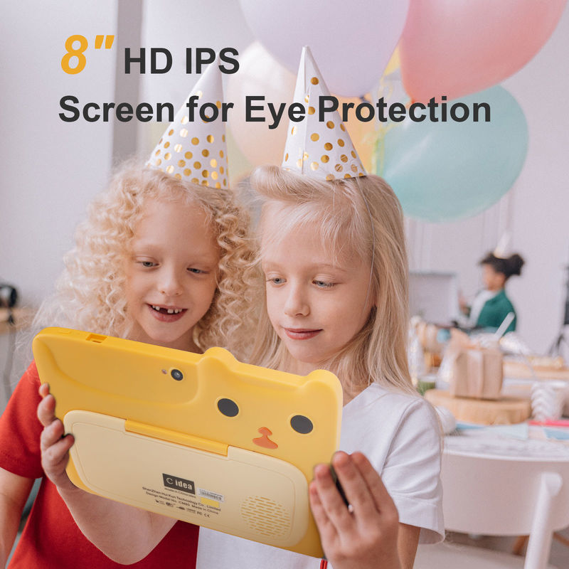C идея 7 дюймовый Android Kids Learning Tablet 64GB+32GB расширяемый хранилище HD двойная камера 2MP+2MP CM80 Желтый
