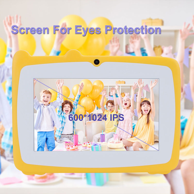 C идея 7 дюймовый Android Kids Learning Tablet 64GB+32GB расширяемый хранилище HD двойная камера 2MP+2MP CM80 Желтый