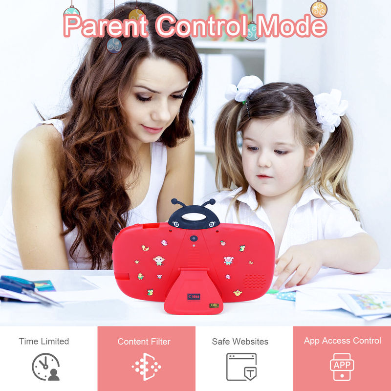 Идея 7 дюймов WIFI Планшет Android 12 32GB+32GB Расширяемое хранилище CM77Red