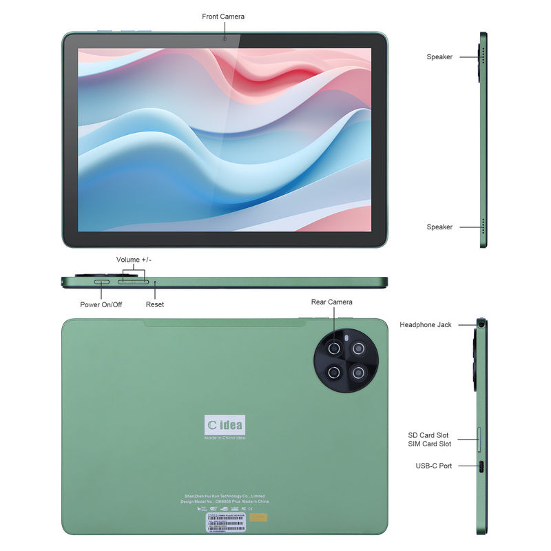 C Idea 10,1 дюйма 8 ГБ оперативной памяти 512 ГБ ROM WiFi Smart Tablet PC с поддержкой SIM CM8800plus