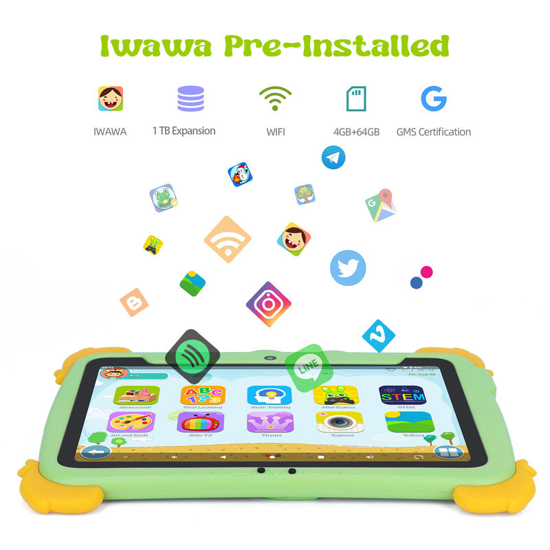 C Idea Kids Tablet 10,1 дюйма Android Tablet PC с корпусом для защиты глаз 1280*800 Экран предварительной установки IWAWA для образования