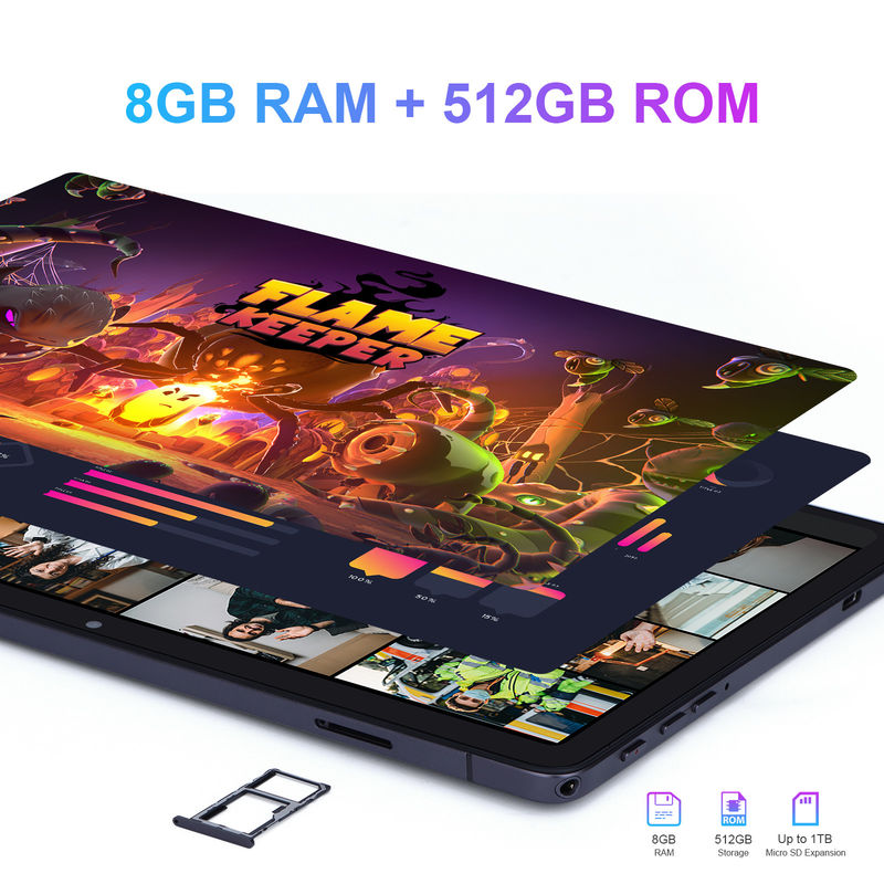 C Idea Android Tablet 10,1 дюймовая двойная камера 8 ГБ оперативной памяти 512 ГБ WIFI 5G планшет с клавиатурой и мышью Поддержка SIM для школы