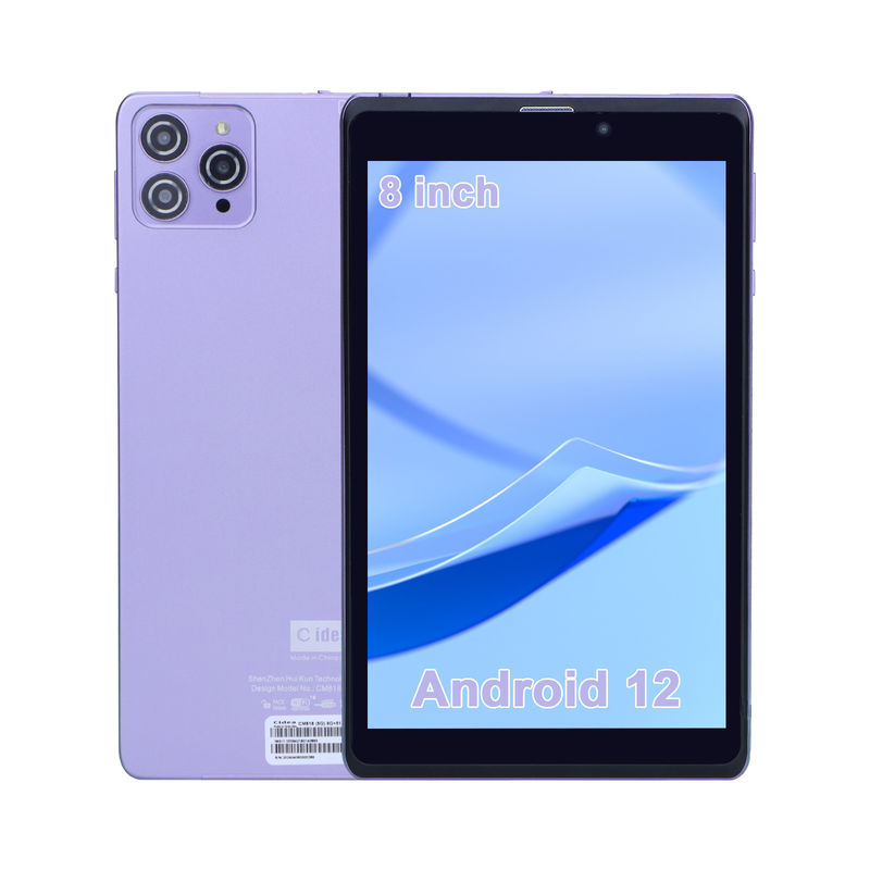 C Idea Portable 8 In Android Tablet PC 8 ГБ оперативной памяти 512 ГБ Android 12 Tablet IPS HD Дисплей четырехъядерный CM818-фиолетовый