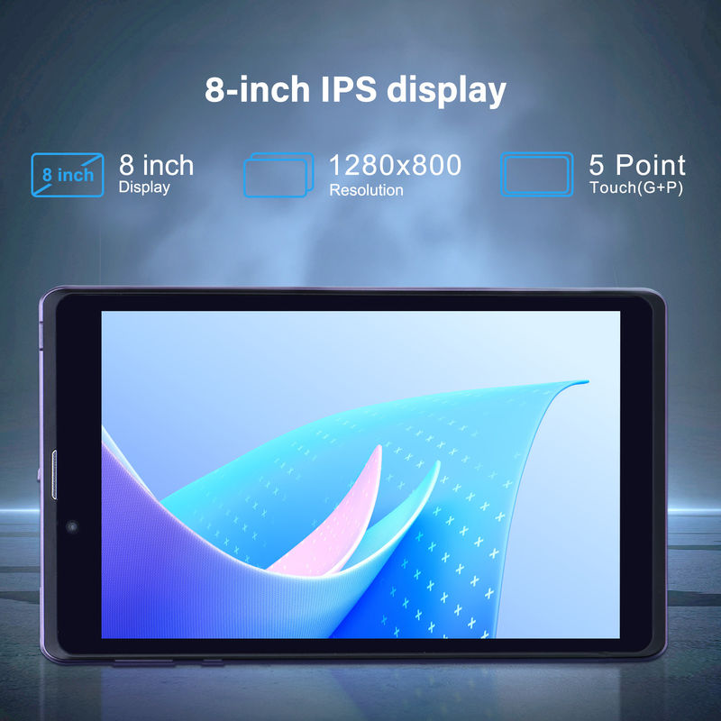 C Idea Portable 8 In Android Tablet PC 8 ГБ оперативной памяти 512 ГБ Android 12 Tablet IPS HD Дисплей четырехъядерный CM818-фиолетовый