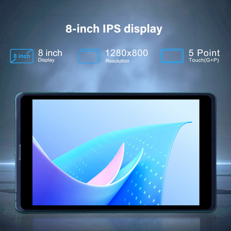 C идея 8 дюймовый Android планшетный ПК с Android 12 ОС Quad Core CPU 8 ГБ оперативной памяти 512 ГБ хранилище IPS HD дисплей CM818-Зелёный