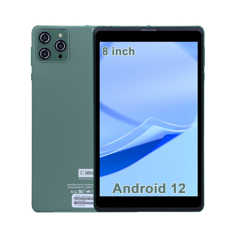 C идея 8 дюймовый Android планшетный ПК с Android 12 ОС Quad Core CPU 8 ГБ оперативной памяти 512 ГБ хранилище IPS HD дисплей CM818-Зелёный