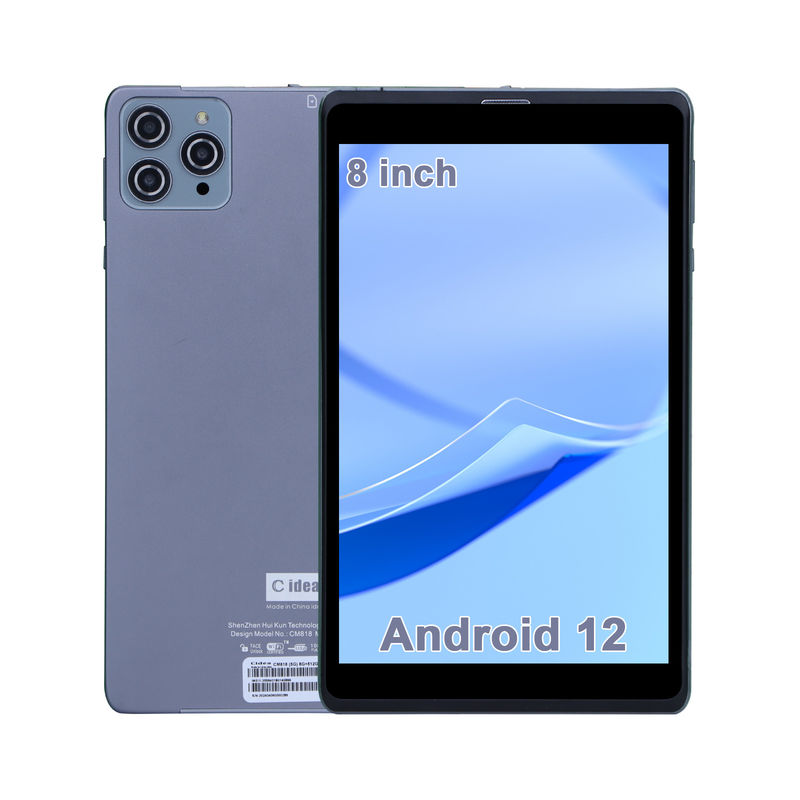 C идея Android планшетный ПК с двойной камерой 8 дюймов 1280x800 IPS HD дисплей Android 12 планшеты для студентов CM818-серый