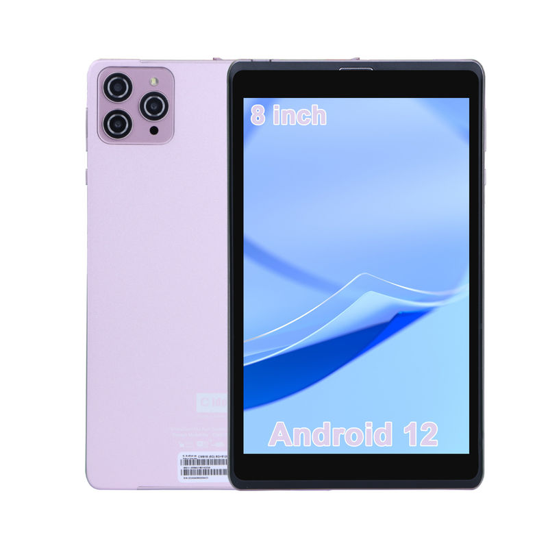 C Idea 8 дюймовый Android 12 Tablet 8000mAh Батарея 5+8MP Камера 8 ГБ ОЗУ 512 ГБ РОМ для обучения Учеба CM818-розовый