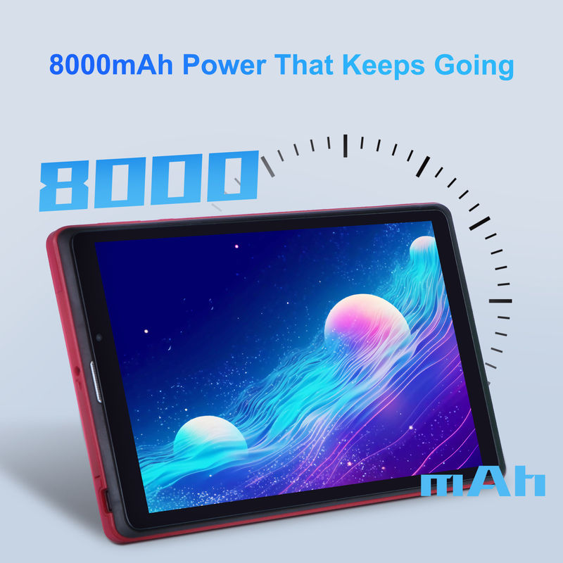 C Idea 8 дюймовый Android 12 Tablet 8 ГБ оперативной памяти 512 ГБ ROM 8000mAh батарея 5+8MP Камера для студента с поддержкой SIM CM818-красный