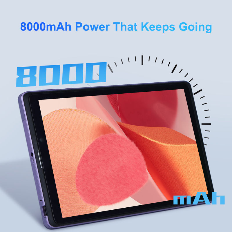 C Idea Portable 8 In Android Tablet PC 8 ГБ оперативной памяти 512 ГБ Android 12 Tablet IPS HD Дисплей четырехъядерный CM818-фиолетовый