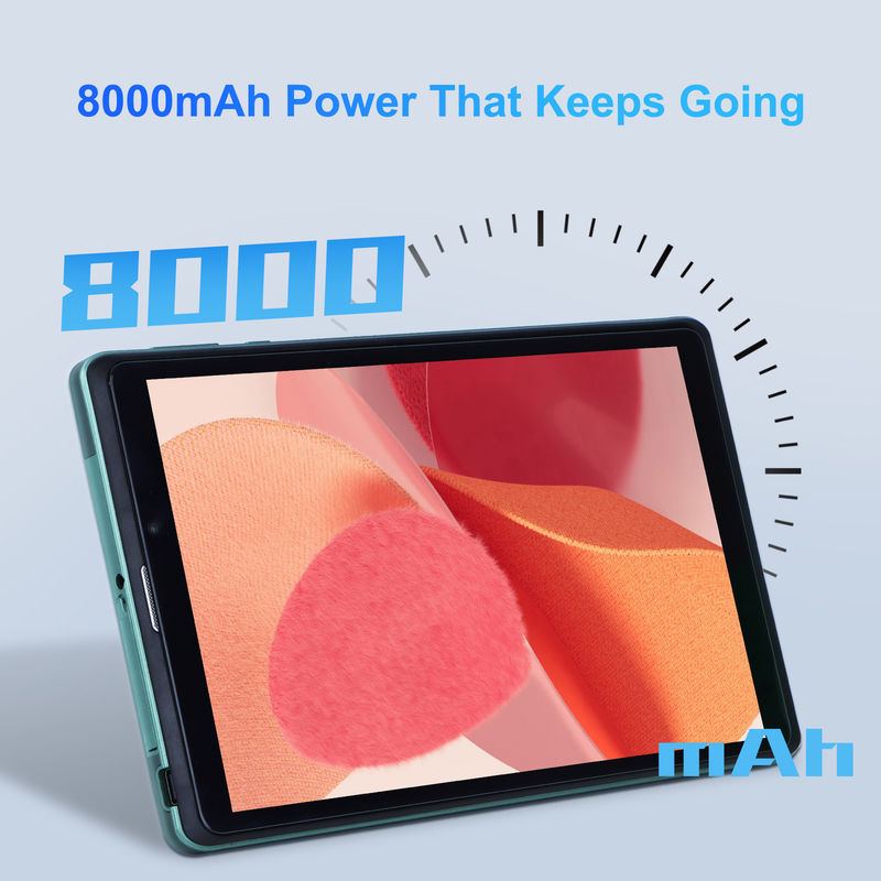 C idea Портативный 8-дюймовый Android планшетный ПК с Android 12 Quad Core CPU 8GB RAM 512GB Хранение IPS HD Дисплей CM818-Зелёный