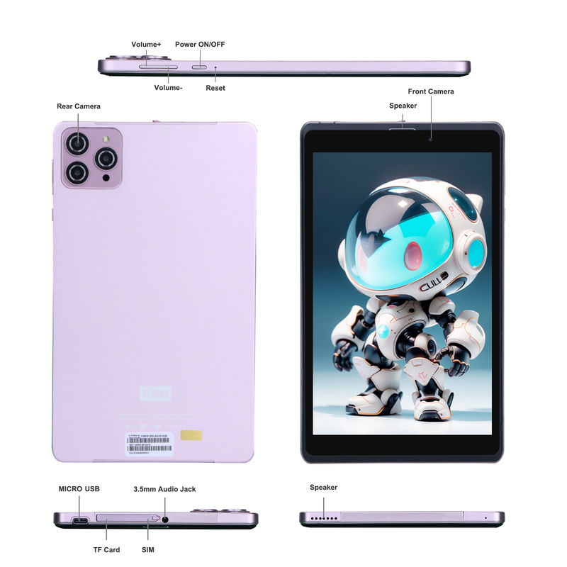 C Idea 8 дюймовый Android 12 планшет 8000mAh батарея 5MP+8MP Камера 8GB RAM 512GB ROM Для обучения обучения CM818-розовый
