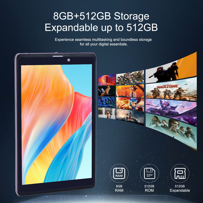 C Idea 8 дюймовый Android 12 планшет 8000mAh батарея 5MP+8MP Камера 8GB RAM 512GB ROM Для обучения обучения CM818-розовый