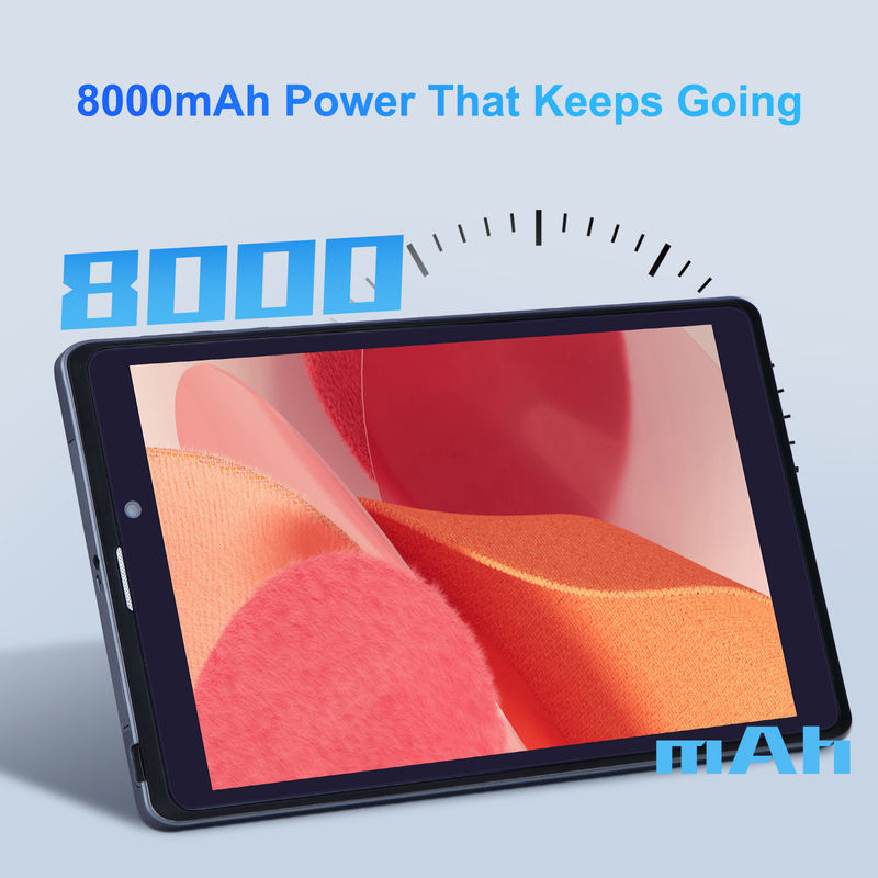 C идея Android планшетный ПК с двойной камерой 8 дюймов 1280x800 IPS HD дисплей Android 12 планшеты для подростков CM818-серый