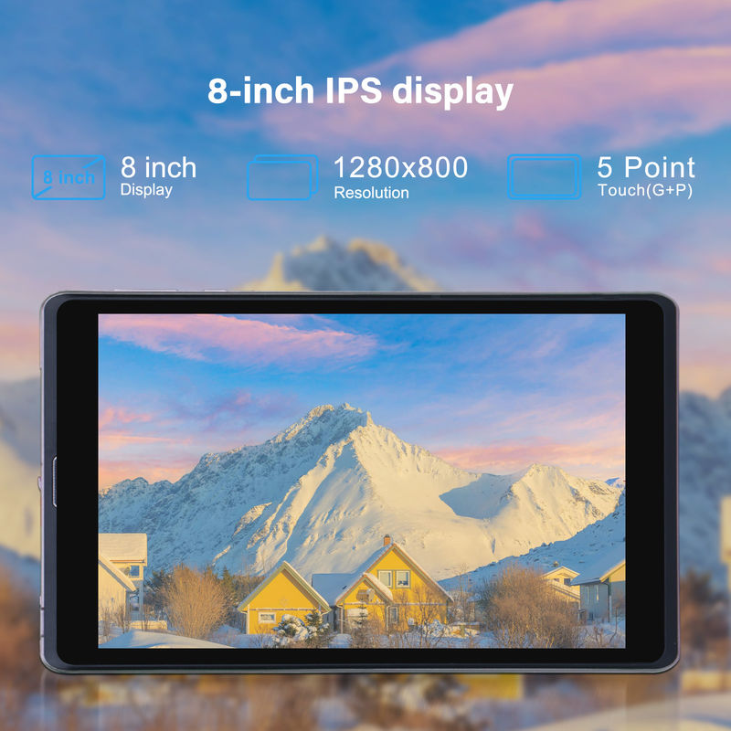 C Idea 8 дюймовый Android 12 Tablet 8000mAh Батарея 5+8MP Камера 8 ГБ ОЗУ 512 ГБ РОМ для обучения Учеба CM818-розовый