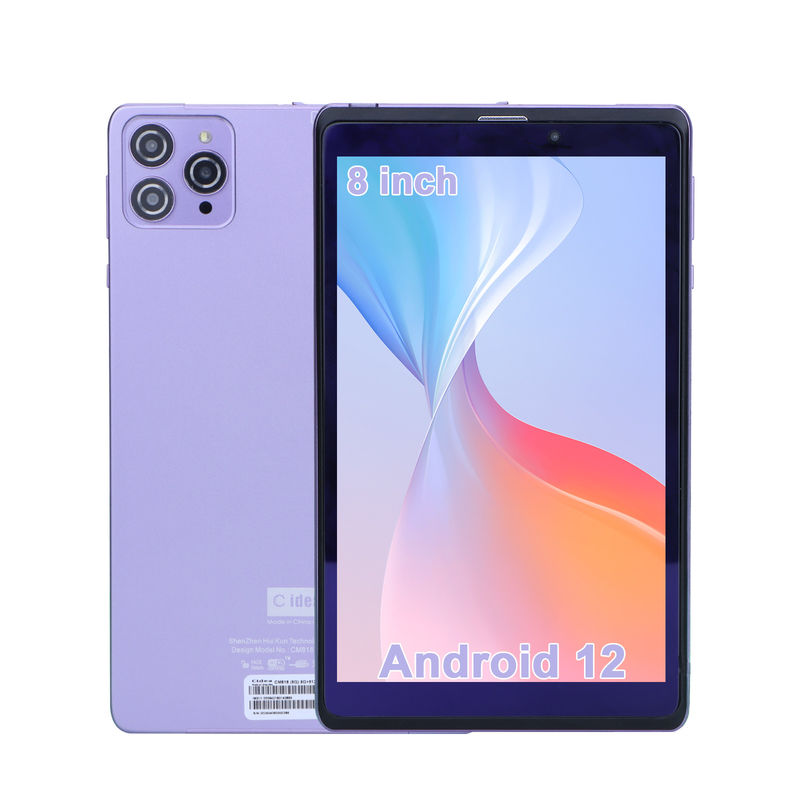 C Idea Portable 8 In Android Tablet PC 8 ГБ оперативной памяти 512 ГБ Android 12 Tablet IPS HD Дисплей четырехъядерный CM818-фиолетовый