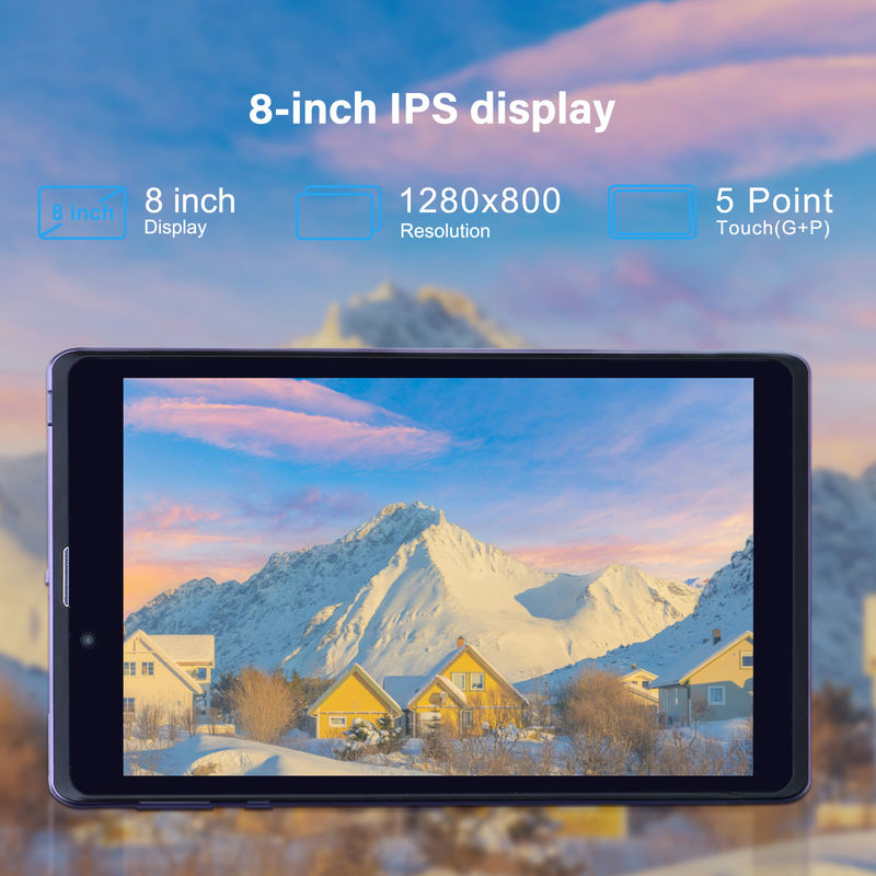 C Idea Portable 8 In Android Tablet PC 8 ГБ оперативной памяти 512 ГБ Android 12 Tablet IPS HD Дисплей четырехъядерный CM818-фиолетовый