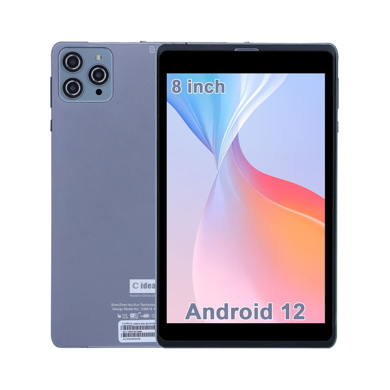 C идея Android планшетный ПК с двойной камерой 8 дюймов 1280x800 IPS HD дисплей Android 12 планшеты для студентов CM818-серый