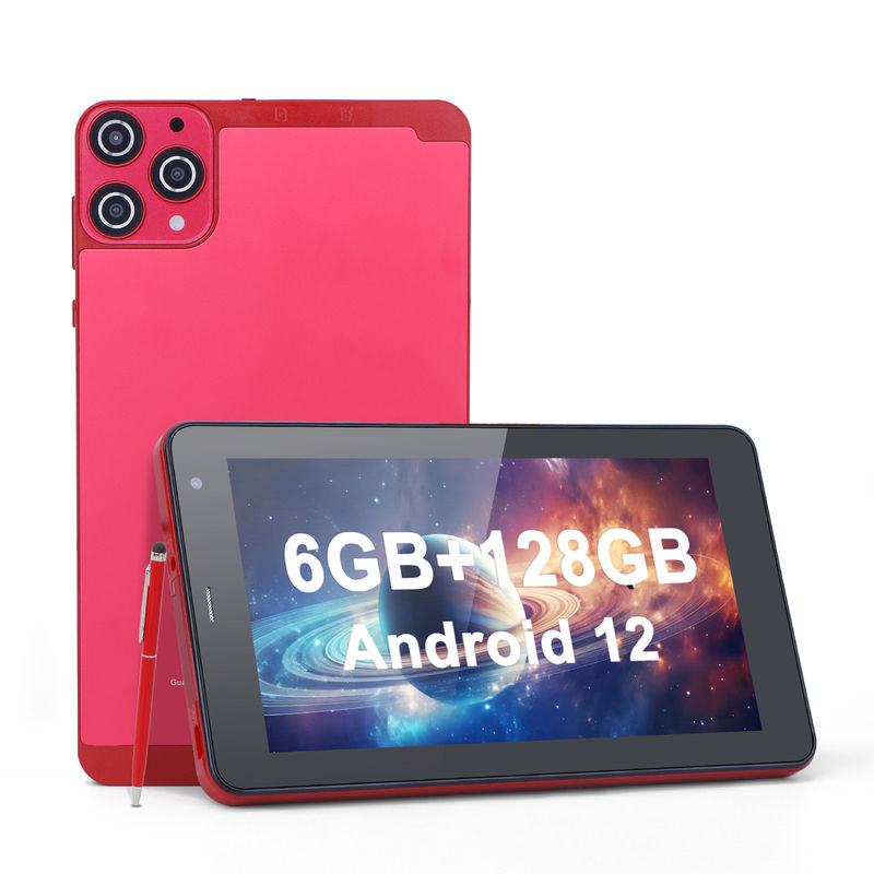 C Idea WiFi 5G Tablet 7 дюймовые планшеты 6+128GB Quad Core сенсорный экран для образования CM515 ((красный)