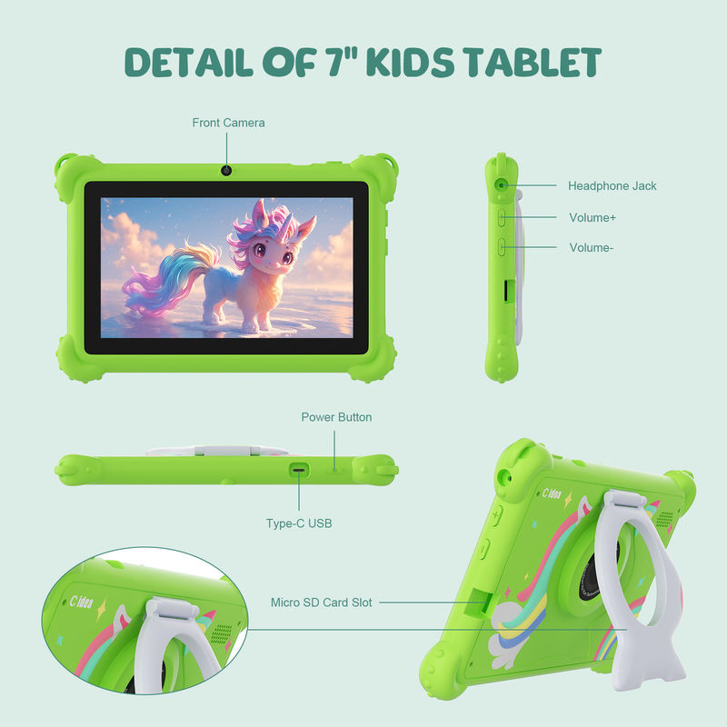 C Idea 7 дюймовый WIFI Kidspad Android System 6+128GB Tablet For Kids с корпусом CM88
