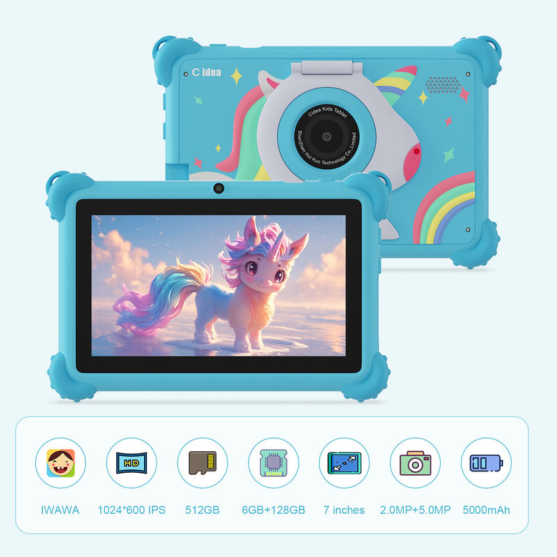 C Idea Android 12 Smart Kidspad 7-дюймовый детский планшет 3-7 лет с двойной камерой CM88