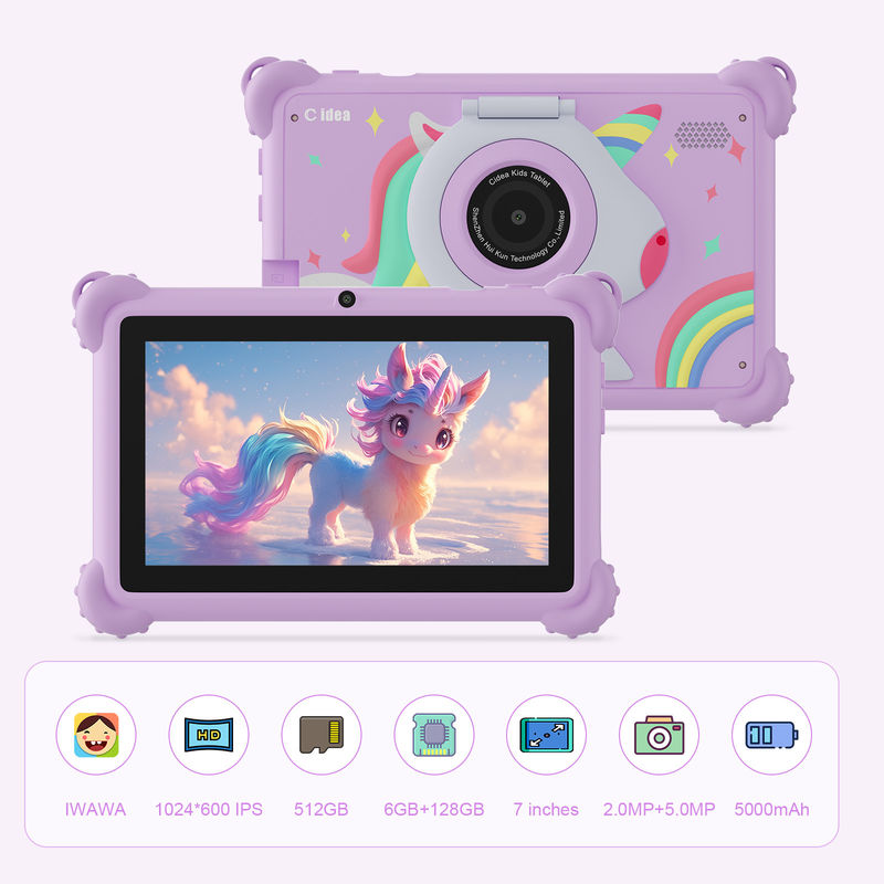 C Idea 7-дюймовый детский планшет 3-7 лет Двойная камера IPS экран образовательный детский планшет с родительским контролем CM88