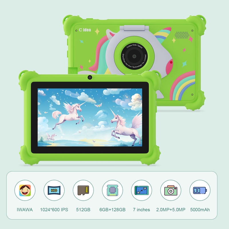 C idea Kids Tablet 2024 Образовательное развлечение с HD дисплеем и защитным чехлом Tablet CM88
