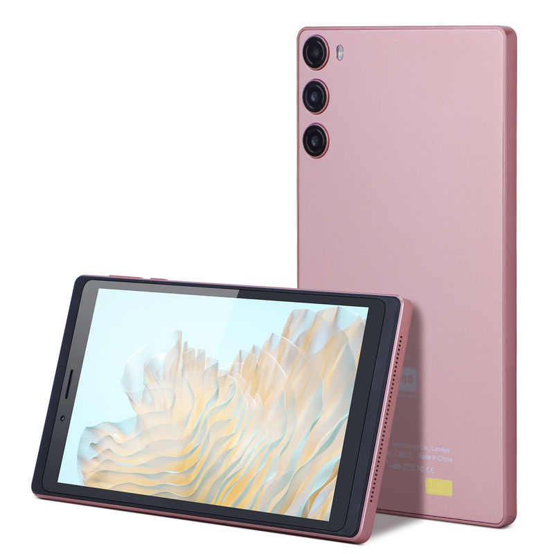 C Idea Android 12 Tablet 6GB RAM 128GB ROM с SIM 7 дюймовый планшетный ПК для студентов CM525 Розовый